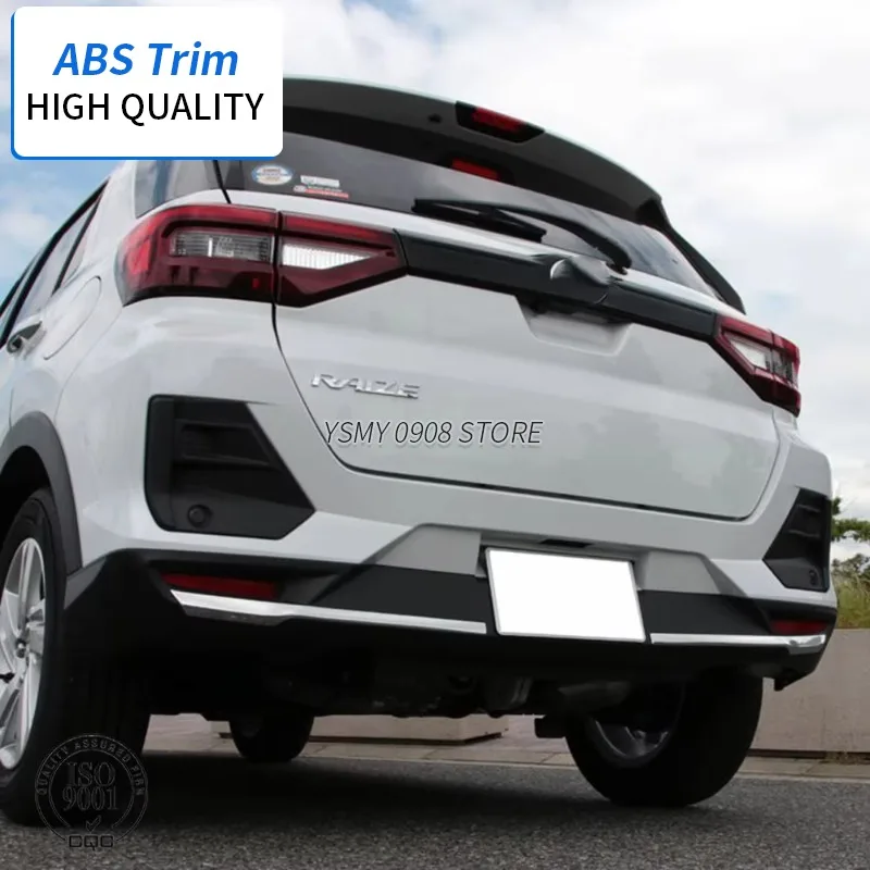 2 PCS Rear Bumper Guard Cover Trim for Toyota Raize High Quality ABS Chrome Car Styling External Accessories