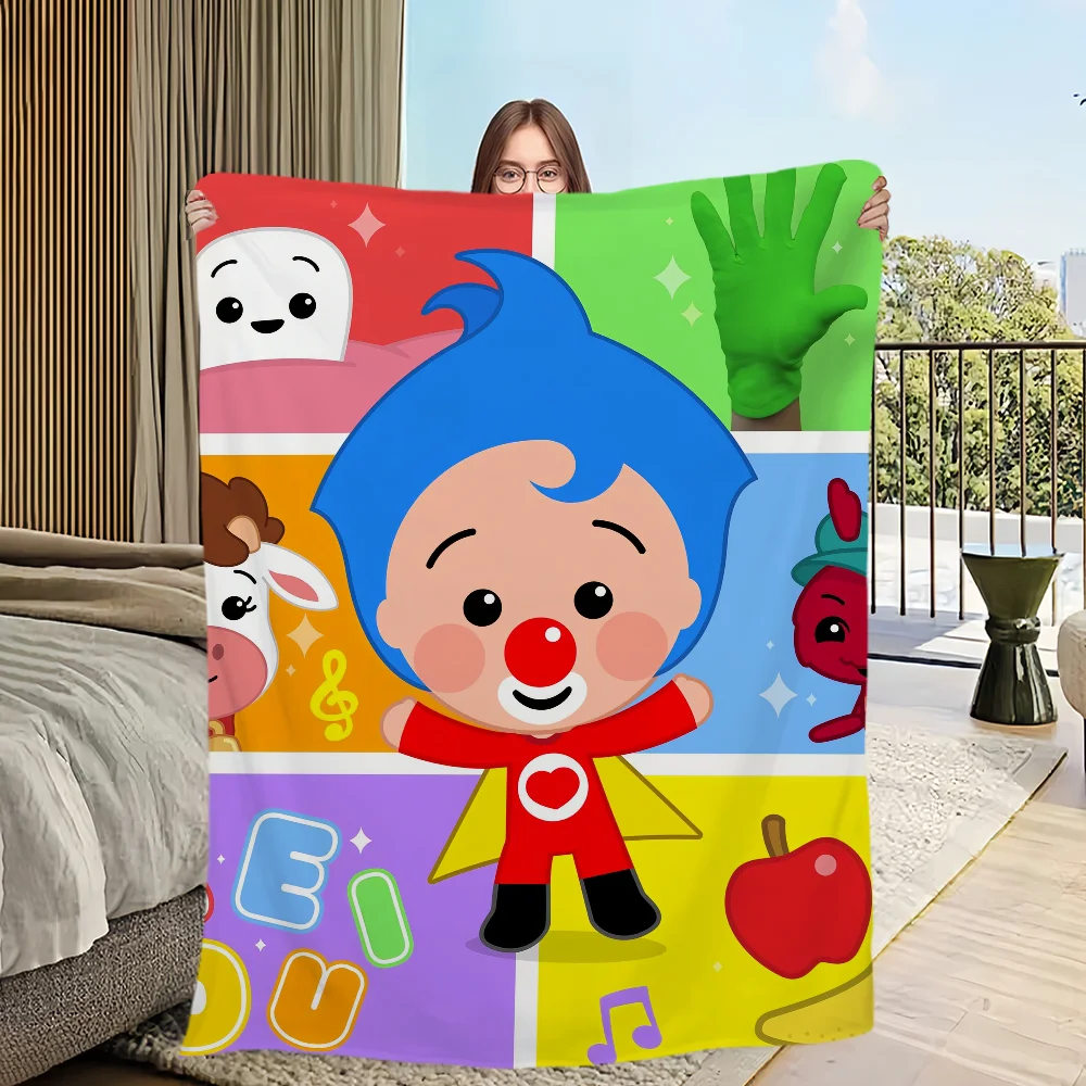 P-Plim Niedliche Decke, bequem, hautfreundlich, weich, geeignet für Sofa, Wohnzimmer, Bett, Schlafzimmer, ideal für Reisen und als Geschenk. – Detail 6