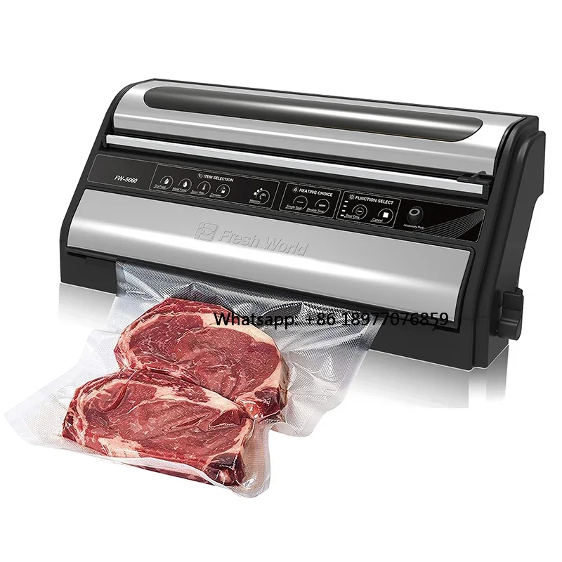 2026 FW-5060 Commercial Vacuum Sealer Low Price Stock Fresh Food Vacuum Sealers Beef Pork Tools Packing