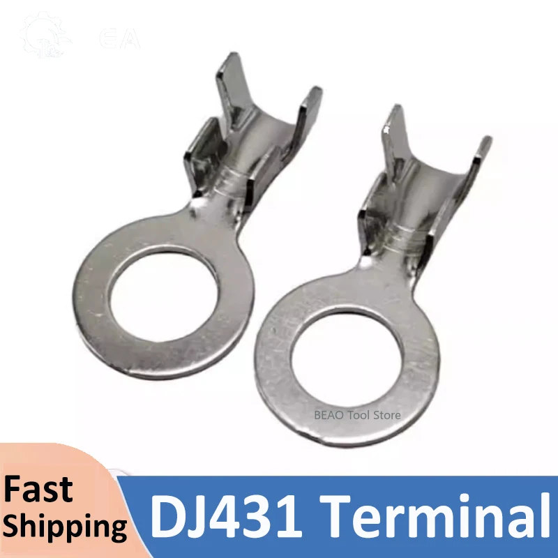 O-shaped Terminal DJ431 Ring Lugs Cold pressed Automotive Wire Connectors Terminal