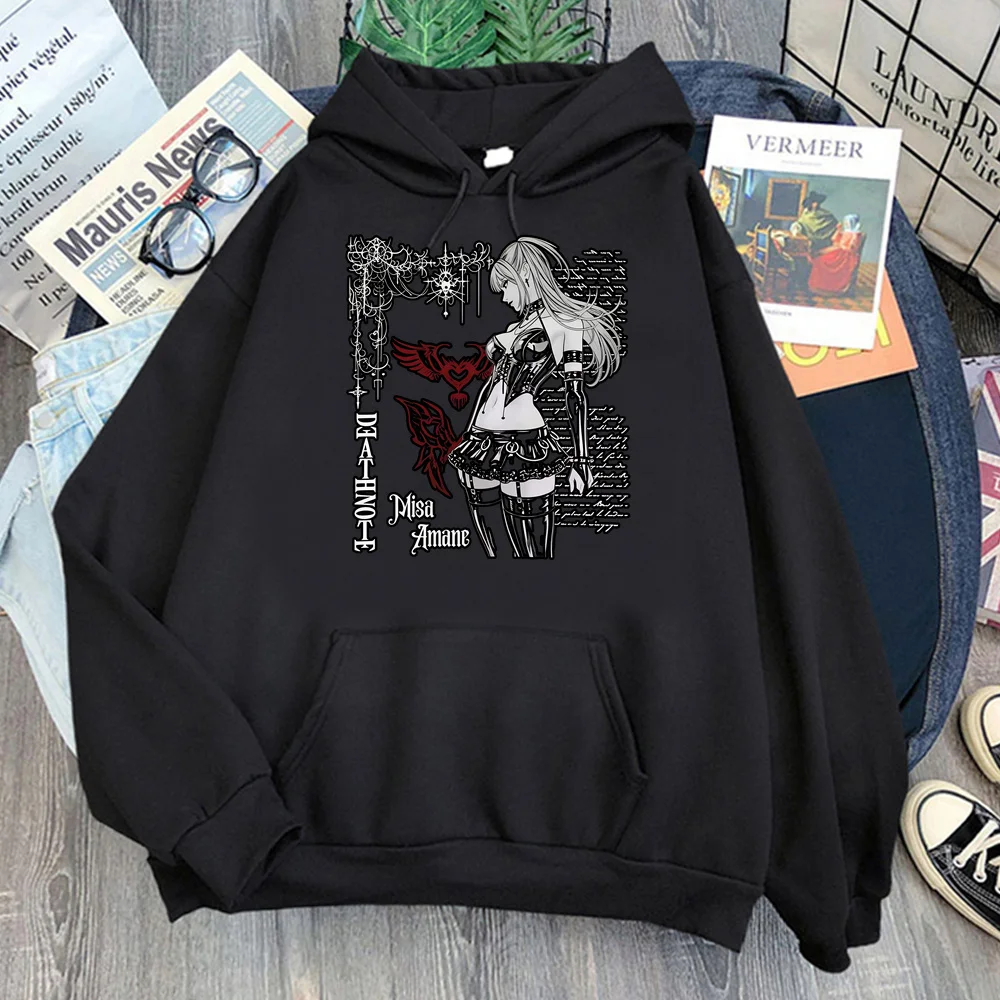 Death Note Misa Amane womens hoodies harajuku hoodie goth hoodie fashion tops streetwear pullover