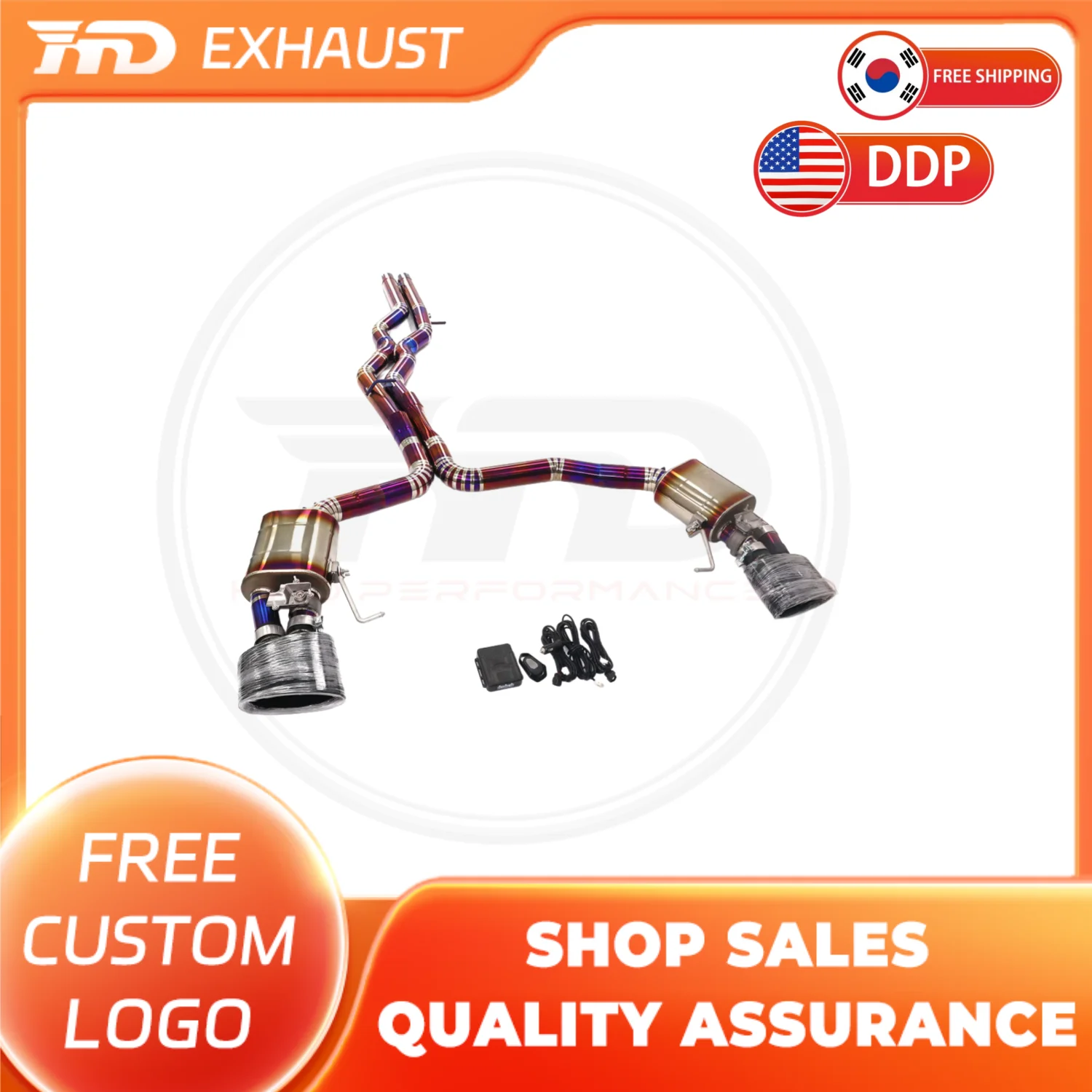 

HMD Exclusive Customization Titanium Alloy Exhaust Catback for Audi RS6 C8 4.0T With Muffler OEM Valve High Performance Pipe