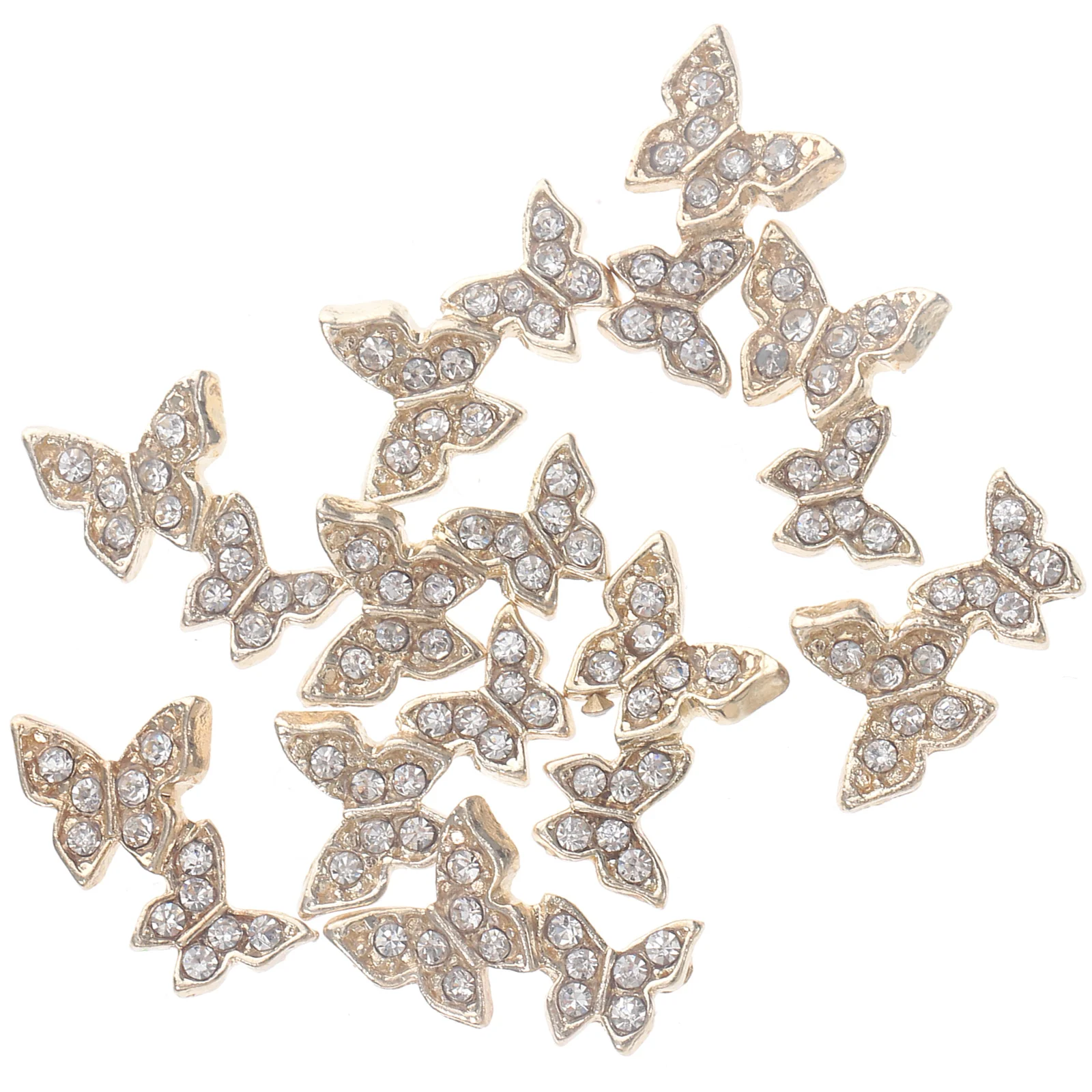 

10 Pcs Nail Accessories Charms Gems Jewels Decorations for Rhinestones Butterflies Nails Butterfly