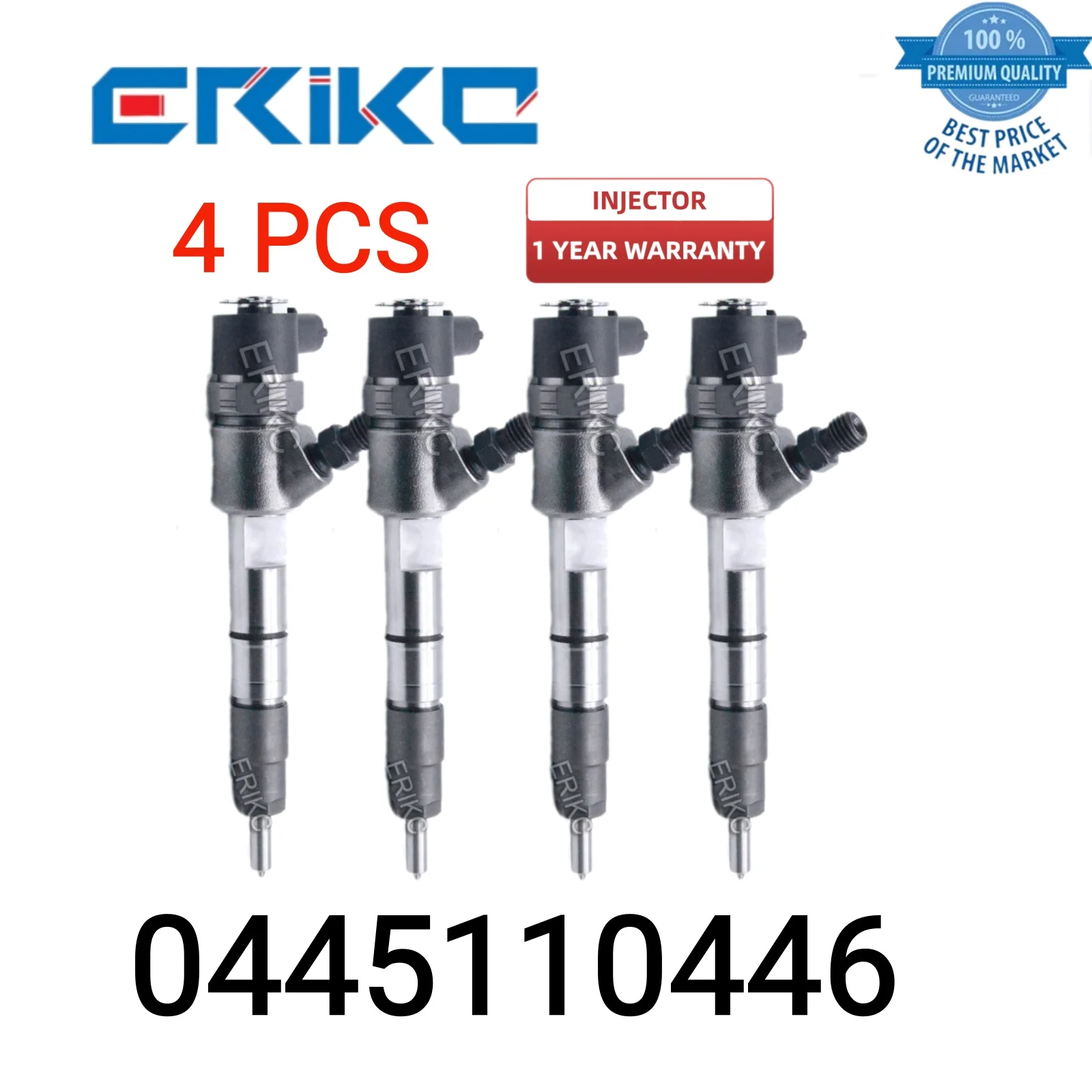 

4 PCS 0445110446 Auto Fuel Injection 0 445 110 446 Injector Part Nozzle 0445 110 446 Common Rail Direct Injection for JAC Foton