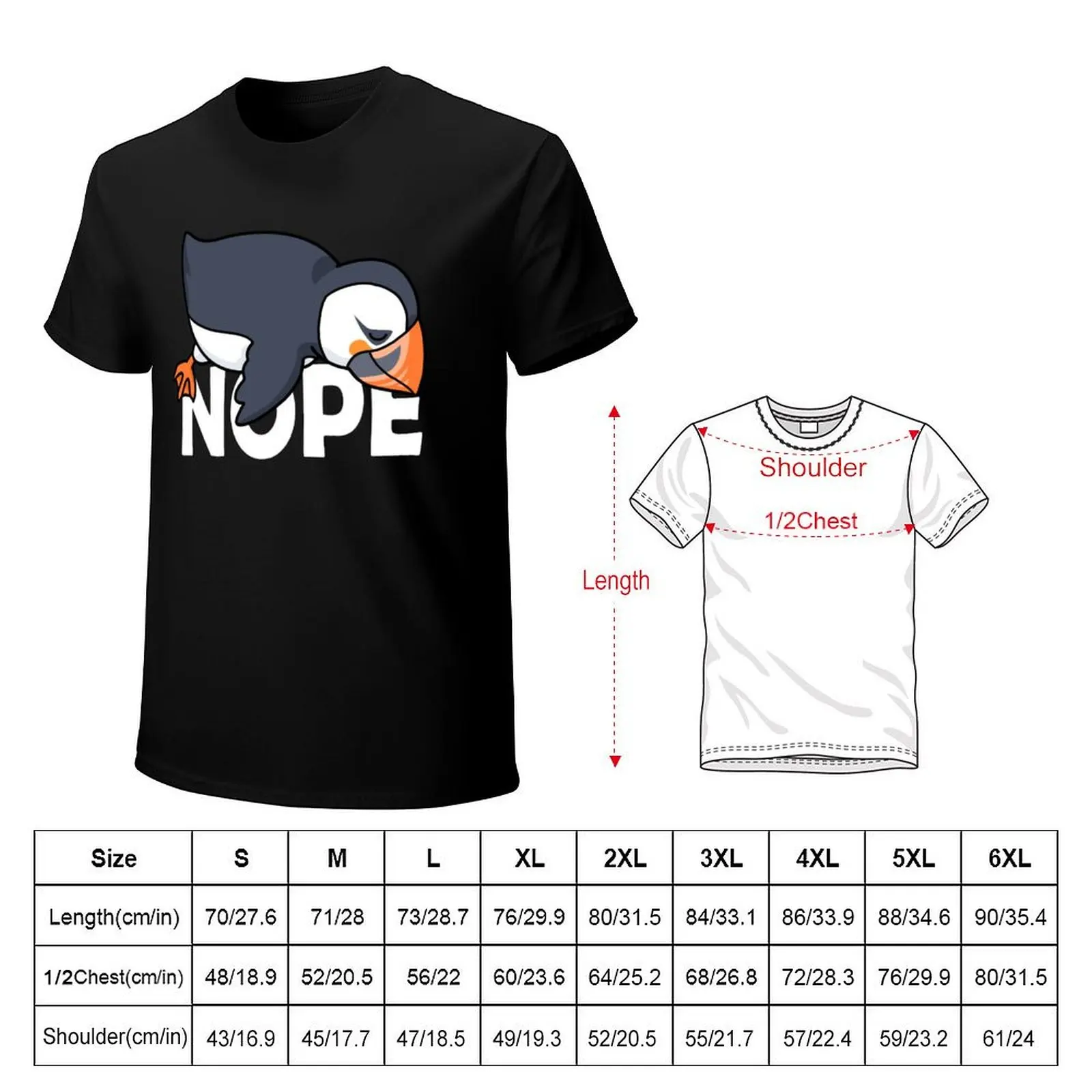 Atlantic Puffin Gift Men Puffin Bird Nope Puffin T-Shirt Athletic Fit Sports Short Sleeve Top