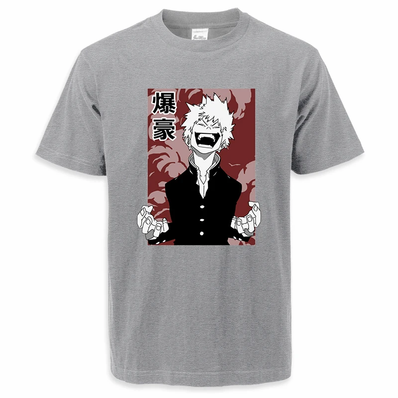 My Hero Academia Mangas Anime Tshirts Summer Men Bakugou Deku Graphic Tee Shirts Loose Casual Camisa Masculina Cotton Clothes