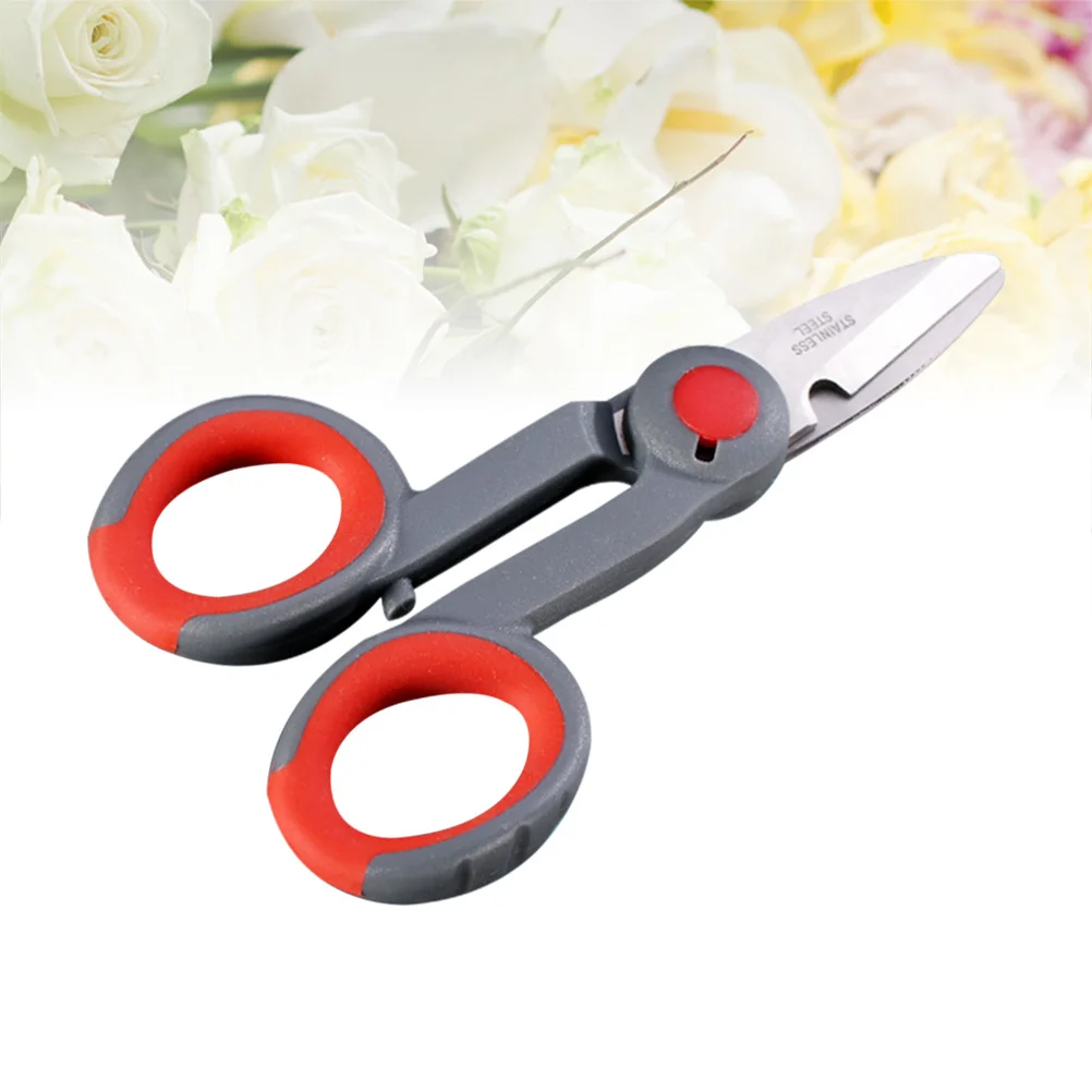 

Fishing Scissors Heavy Duty Stainless Steel Serrated Blades Grip Handle Non-Slip Tool For Braided Line Walnuts Pecans