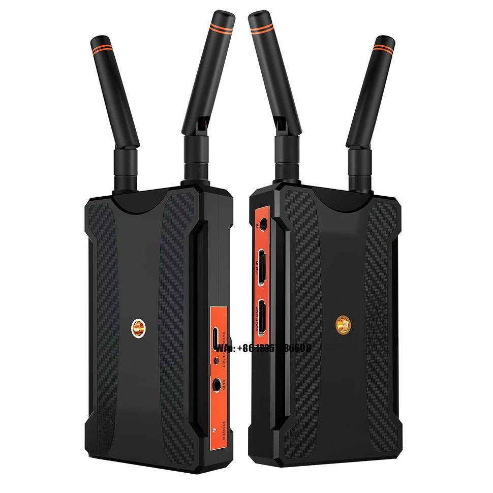 

820FT/250m HDMI Wireless Video Transmitter and Receiver Support Battery Perfect Use at DSLR,Projector,Cameras,OBS Live Streaming