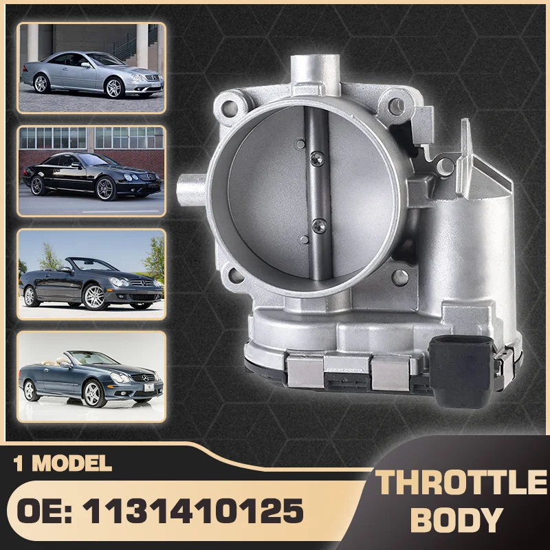 Throttle Valve Body For Mercedes-Benz CL500 Mercedes-Benz CL55 Mercedes-Benz CLK350 CLK430 CLK500 CLK55 CLS500 CLS55 1131410125