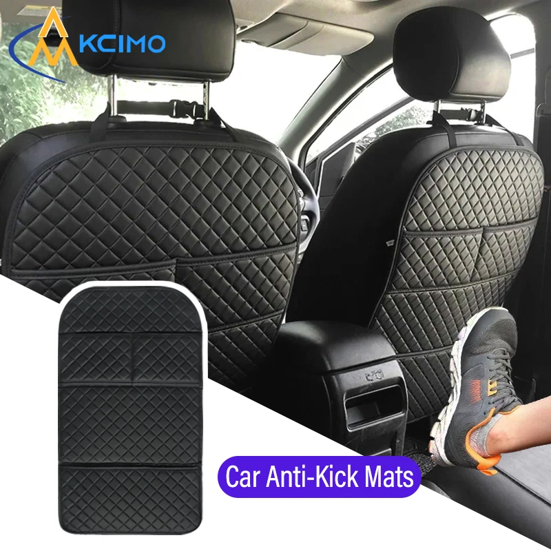 1PC Car Anti-Kick Mat Seat Back Protector For Children Kids Anti Kick Mud Dirt Pad Auto Anti Kick Mat Pad Car Interior Accessory