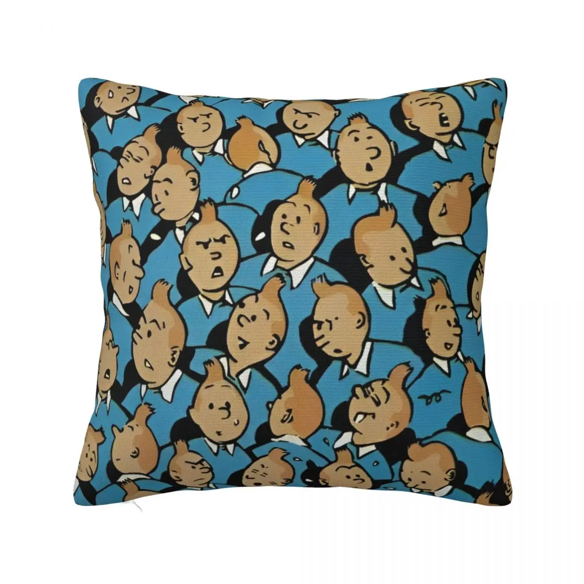 Tintins Cartoon Anime Pillow Covers Printed Polyester Cushion Cover Decorative Pillow Case Cover Home Square 45X45cm Multi-Size