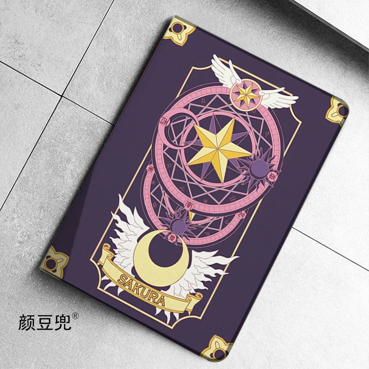 Sakura Card Captor Anime For Samsung Galaxy Tab A7 Lite 8.7 2021 Case S9 FE Plus Tri-fold stand Cover Galaxy Tab S6 Lite S8 Plus