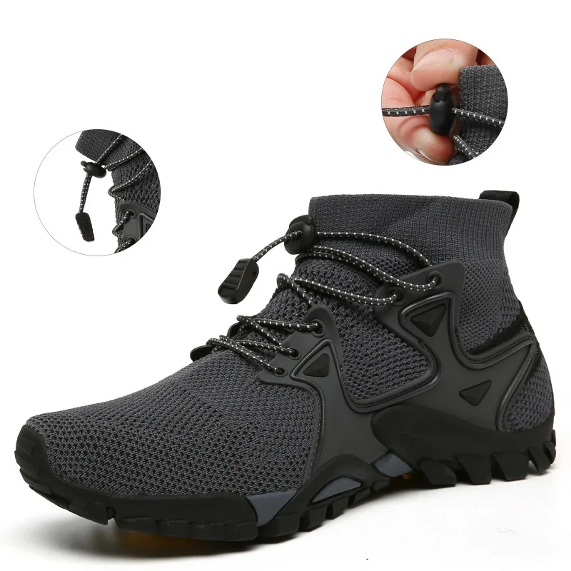 Mens Boots Sports Shoes New Mesh Breathable Mountaineering Outdoor Comfortable Leisure Travel Sports Shoes Hiking Boots