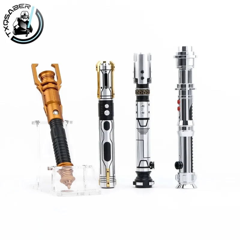 

TXQSABER Design Smooth Swing Lightsaber Metal Hilt Colors Changing Bluetooth Gesture Ignition Display Laser Sword Kids Toys