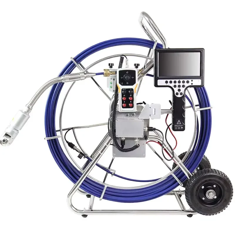 WOPSON Pipe Pan Tilt Zoom Sewer Drain Inspection CCTV Bulb for Outdoor Underwater Pipeline Inspection With Locator