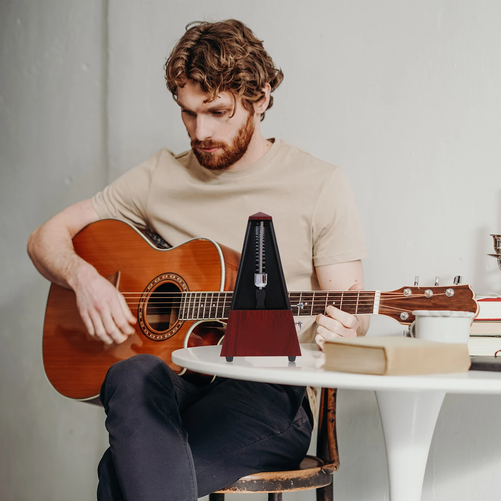 

Mechanical Metronome Music Accessory High Quality Teak Metal ABS Durable Classic Universal Guitar Component Attachment Beginner