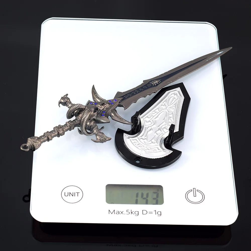 22cm Warcraft Frostmourne Weapon Model Wall Panels All Metal Toy Sword Ornament Game Peripherals Handicraft Boys Gifts Colletion - Image 3