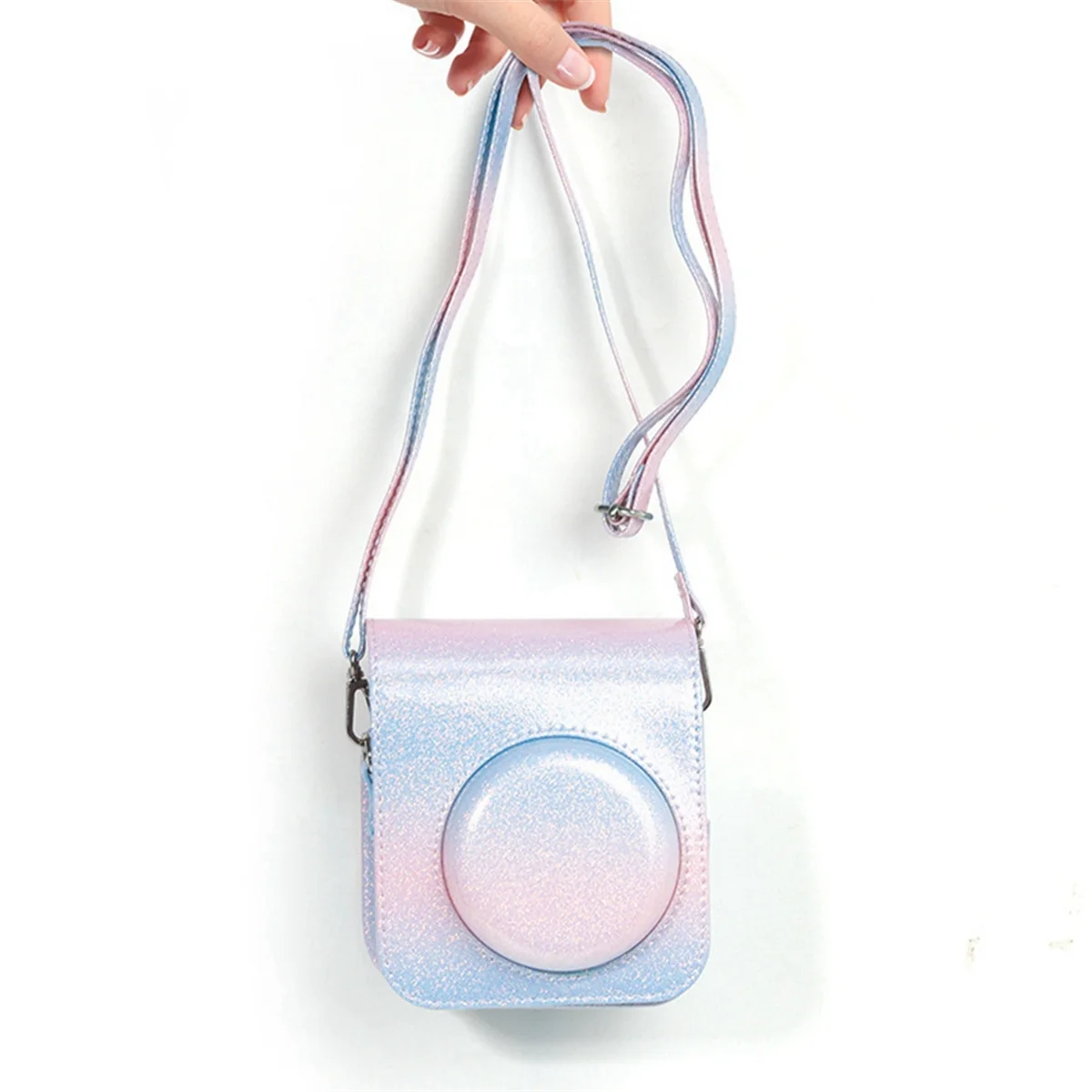 A93P Camera Case with Adjustable Shoulder Strap PU Leather Soft Protective Case Trave Bag for Fujifilm Instax Mini 12,C