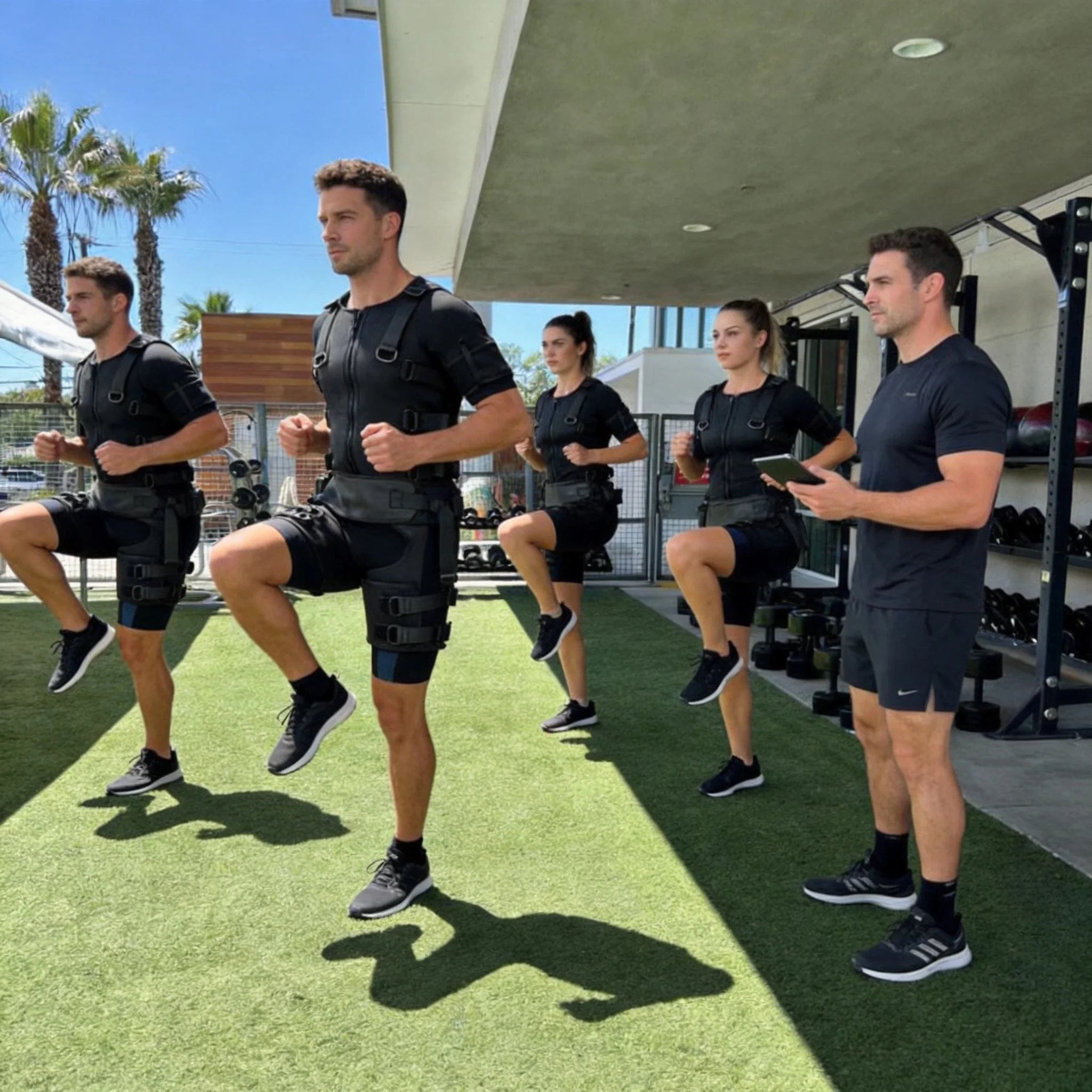 Traje EMS Inalámbrico Elite para Gimnasios de Alta Gama |   Tecnología Adaptativa de Tonificación Muscular |   Calidad Profesional de Gimnasio |   BB908-1