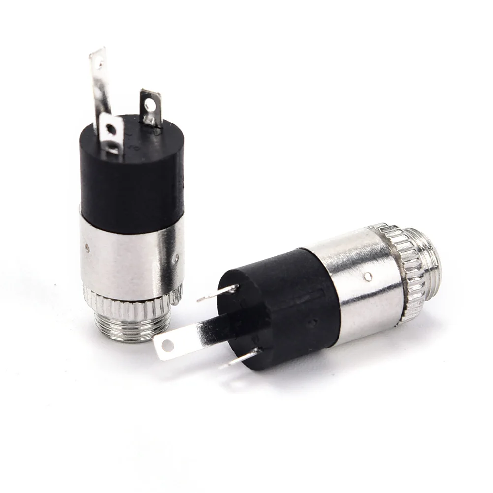 NEW 5PCS PJ392 3.5mm Stereo Female Sockect Jack 3.5 Audio Headphone Connector Silver