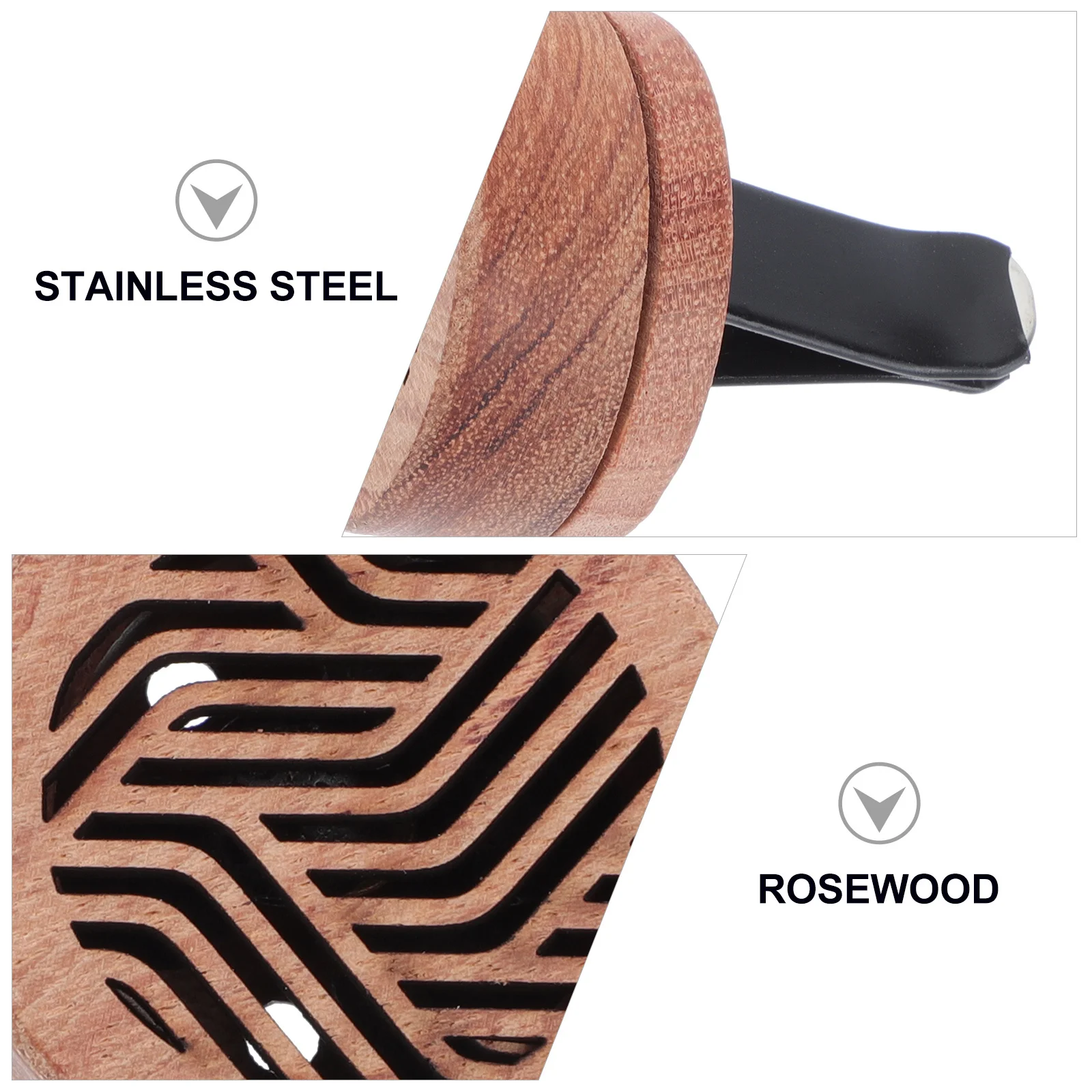 

In Car Adornment Aroma Diffuser Wooden Vent Clip for Essential Oil Scent Air Freshener Car Fragrance Decorative Perfume Holder