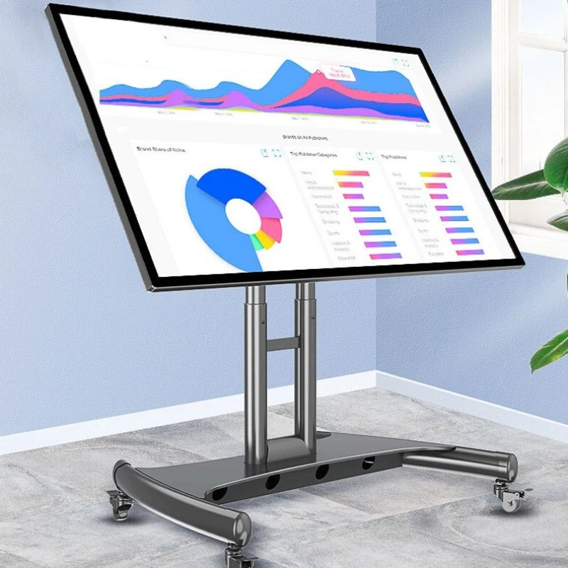 

Movable TV bracket, rostrum general purpose, short stage TV mobile bracket, floor tilt cart