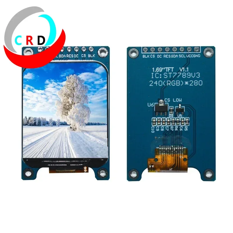 Chanruida 1.69 inch TFT LCD 240x280 full color ST7789 small screen SPI display LCD module arduino display  esp32  raspberry pi