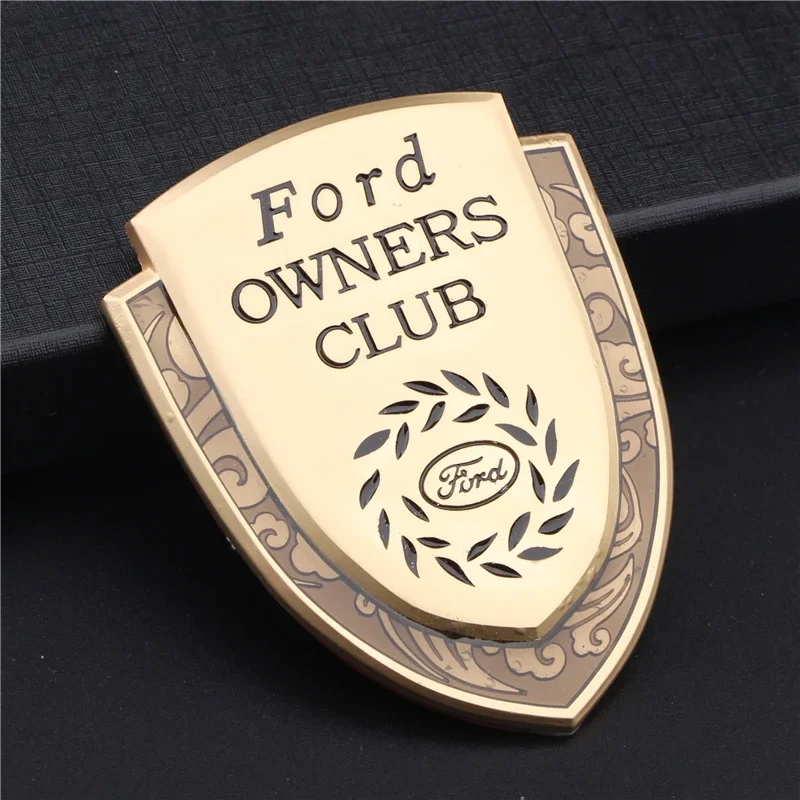 Auto Accessories Shield Badge Car Sticker for Ford Fusion Transit Fiesta Monde Focus Maverick Smax Ranger Kuga Window Body Decal