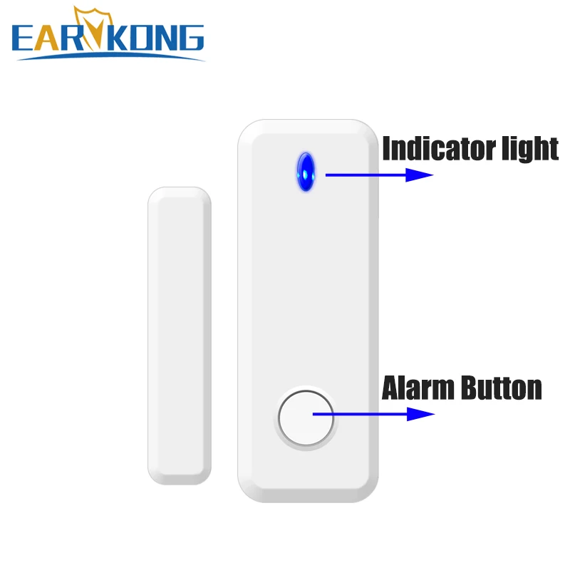 433MHz Wireless Two-way Door Window Sensor Open/Close The Door Magnetic Detector for Smart Home Security Alarm System