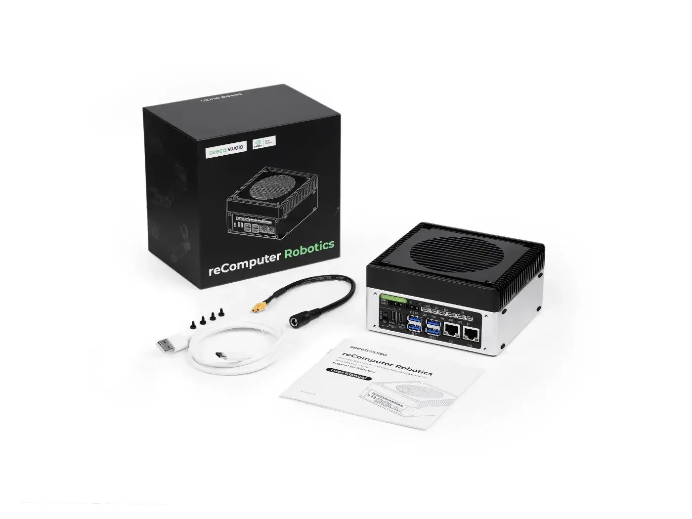 SmCpNVIDIA Jetson Orin Nano 8GB Edge AI Computer Box For Robotics Controller Vision AI Dev Kit 67TOPS Mini PC JetPack 6.2 Linux