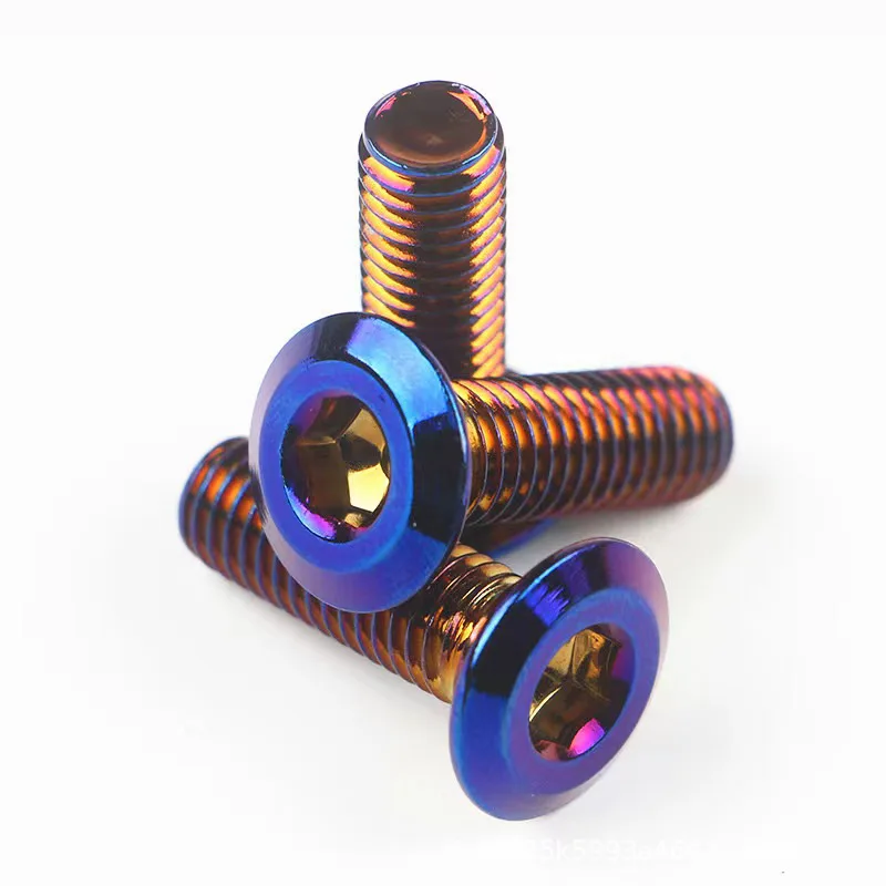 M8 Hex Socket Cap Head Screws SUS304 Stainless Steel Burning Blue Plated Allen Key Bolts M8X16MM M8X25MM M8X30MM Bolt Screw LS04