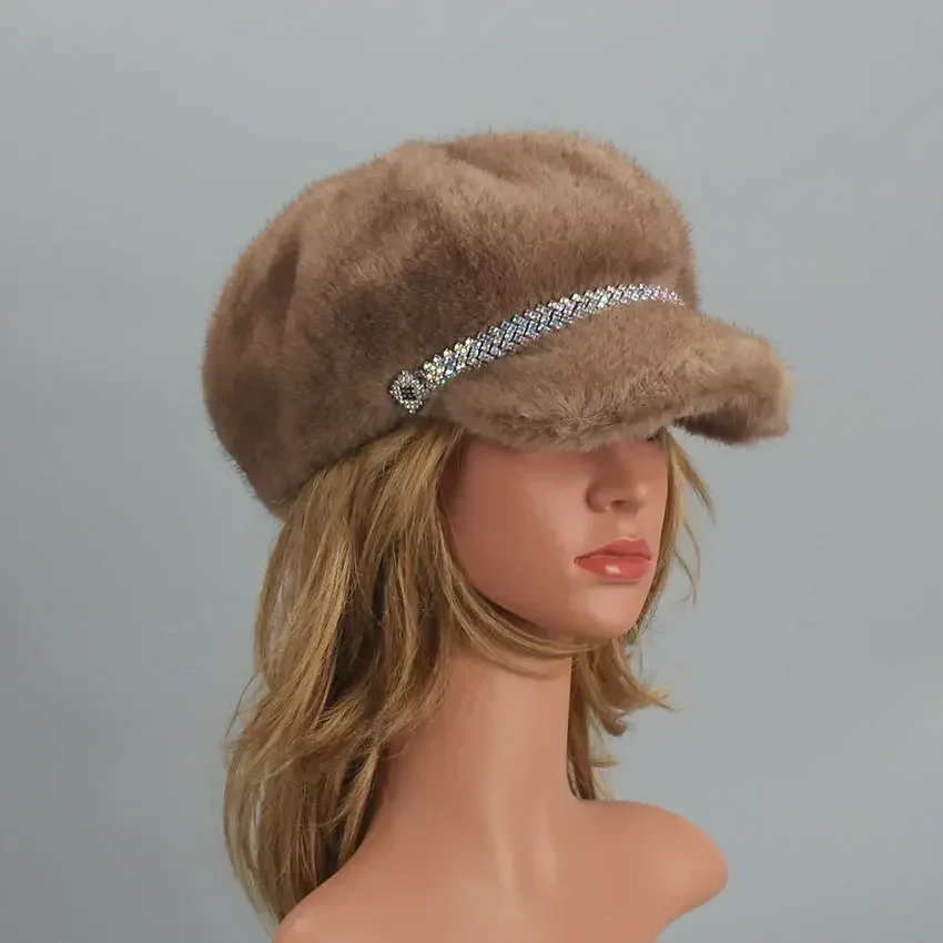Ladies Casual Faux Fur Hat Autumn Winter Hats For Women  display picture 2
