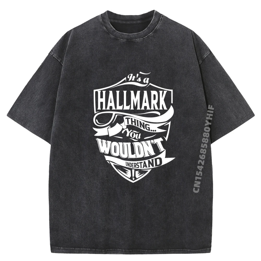 

Mens Printed Tshirt It A Hallmark Thing Graphic Tees Men Couples Tshirt Vintage Washed T-shirts For Men