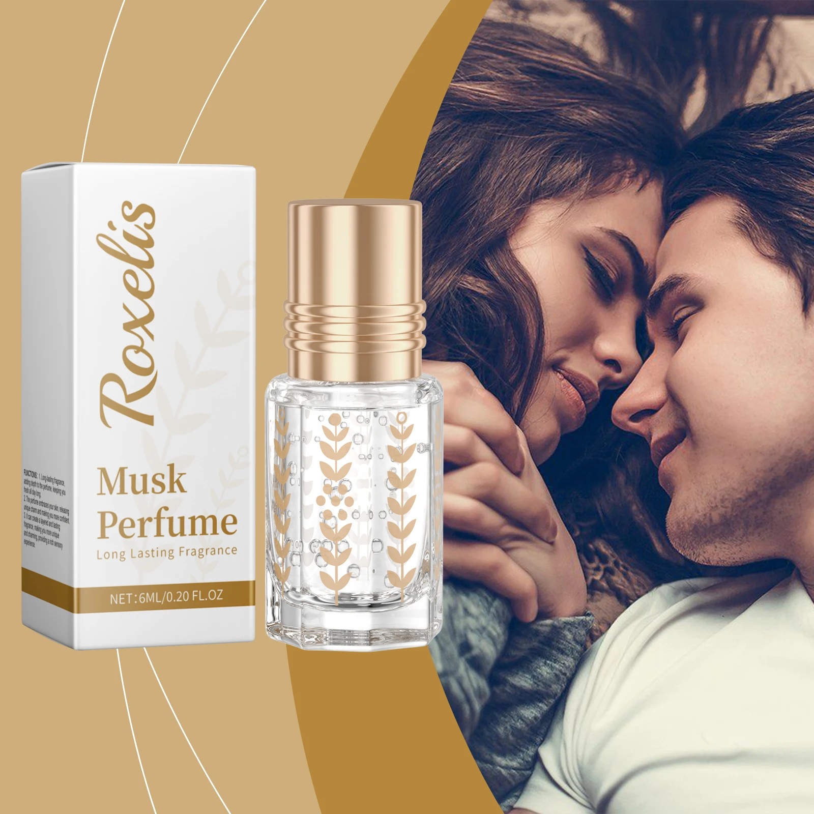

Roxelis 7ml Musk Perfume Long Lasting Scent Sexy Floral Daily Dating Attracting Flirting Mist Body Aroma Perfume