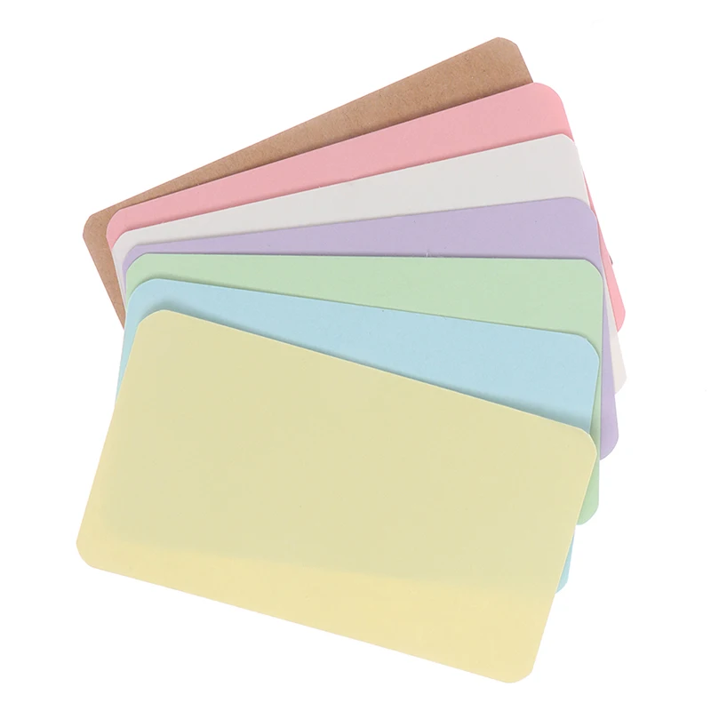 100pcs 4.5*8cm Blank Card For Business Cards For Message And Book Name