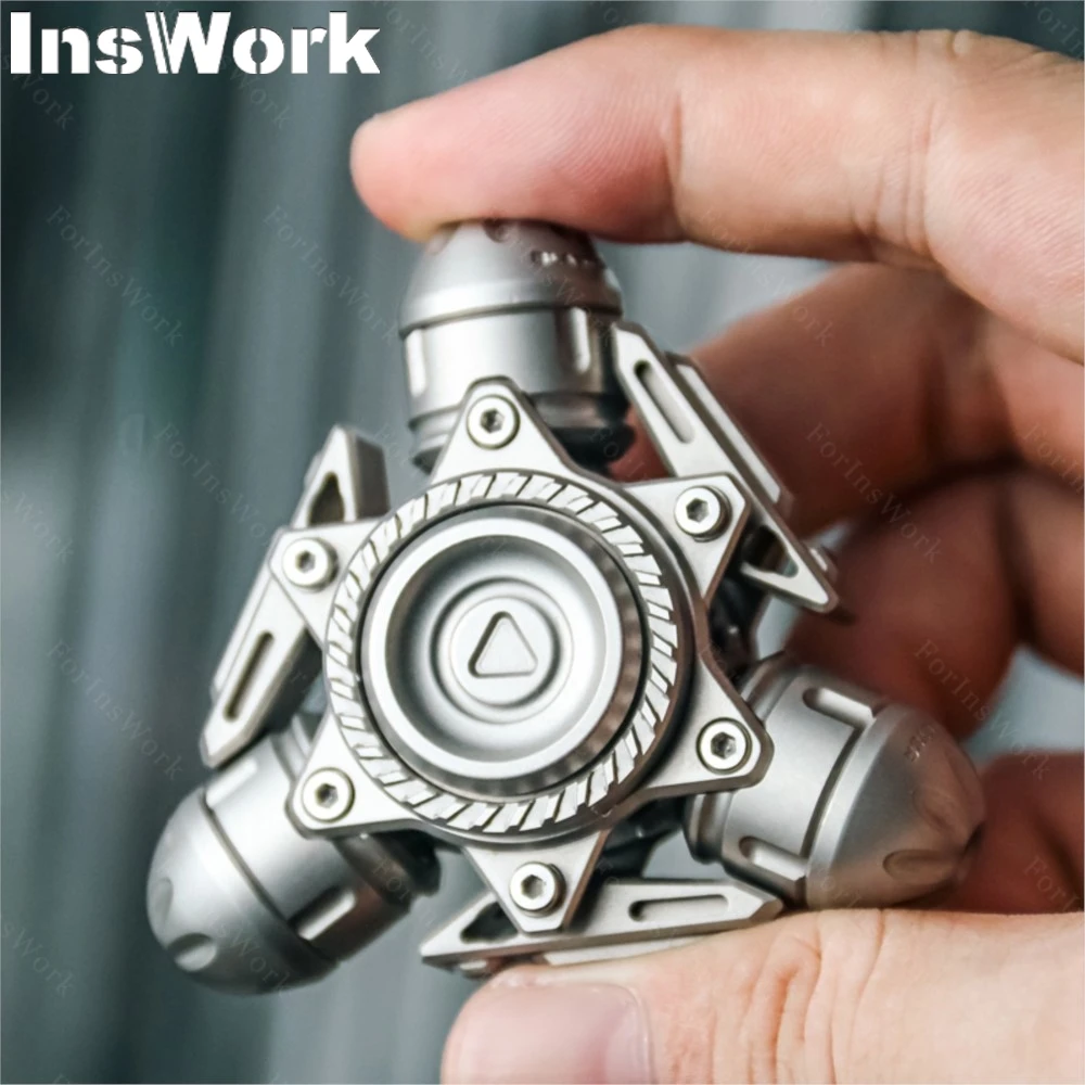 Fantasy Smelt BLAST Titanium Alloy Sandblasted 129g Fidget Spinner Fidget Toys Hand Spinner Limited Edition Of 66pcs EDC