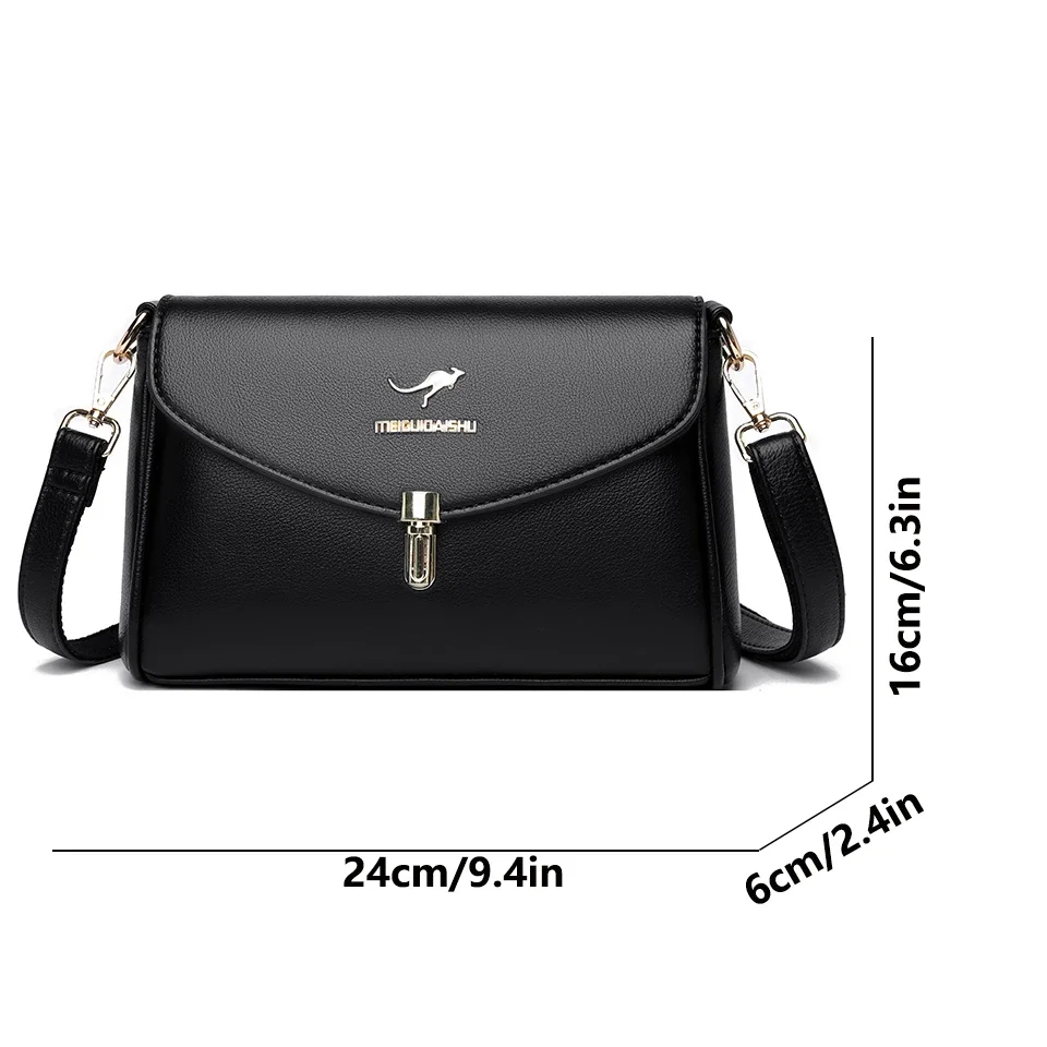 High Quality Leather Shoulder Messenger Bags Women Bags Designer Small Handbags and Purses Ladies Luxury Brand Crossbody Bag Sac