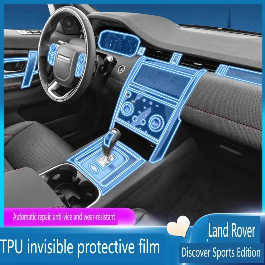 

For Land Rover Discovery Sport 2020-2024 Tpu Transparent Film Car Interior Sticker Center Control Navigator Door Car Accessories