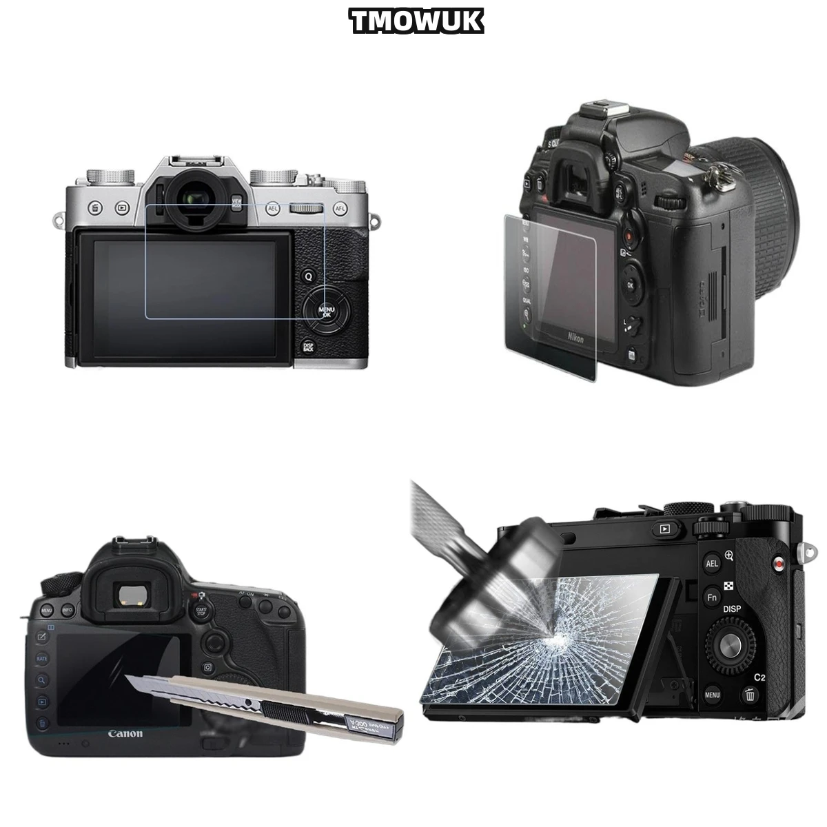 

For Fujifilm X-T1 T2 XA3 XA5 XA10 XA20, Optically Clear Tempered Glass, Vivid Colors