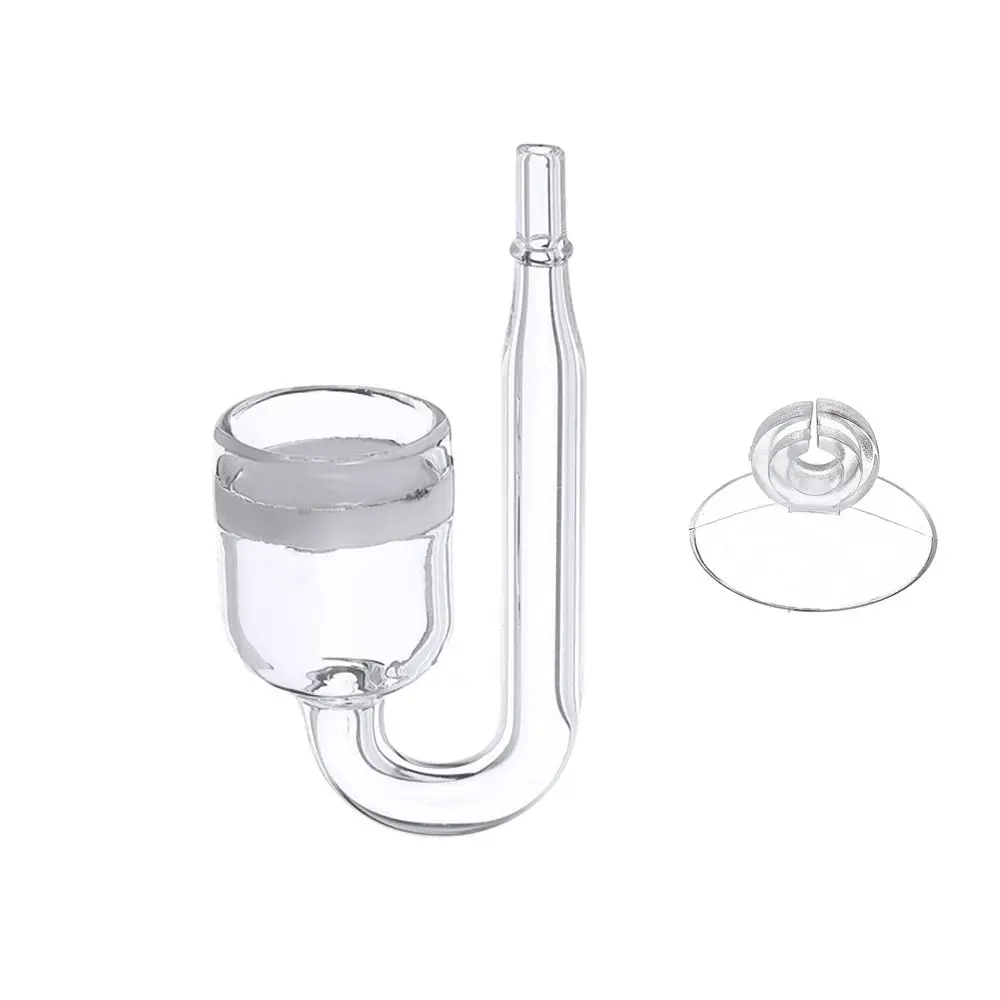 

Glass Cup Regulator Aquarium Atomizers Fish Tanks Bubble Counter Carbon Dioxide Reactor CO2 Diffusers Aquarium Accessories