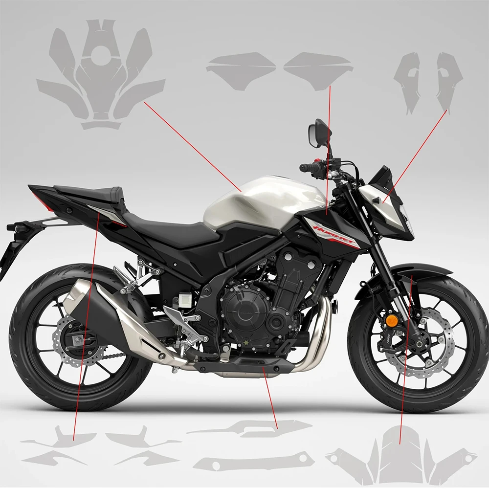 For HONDA CB 500 2024 CB500 Accessories PPF Transparent Motorcycle Paint Protection Film TPU Body Anti-scratch Sticker