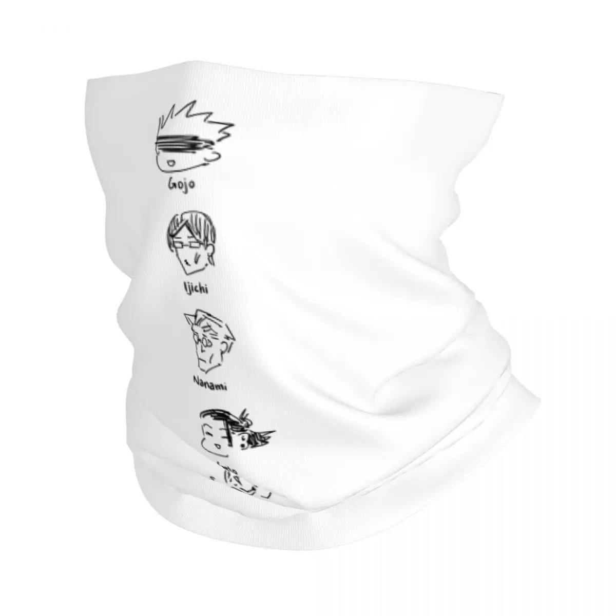 Doodles Jujutsu Kaisen Japanese Anime Bandana Neck Cover Printed Motorcycle Motocross Face Scarf Multi-use Balaclava Cycling