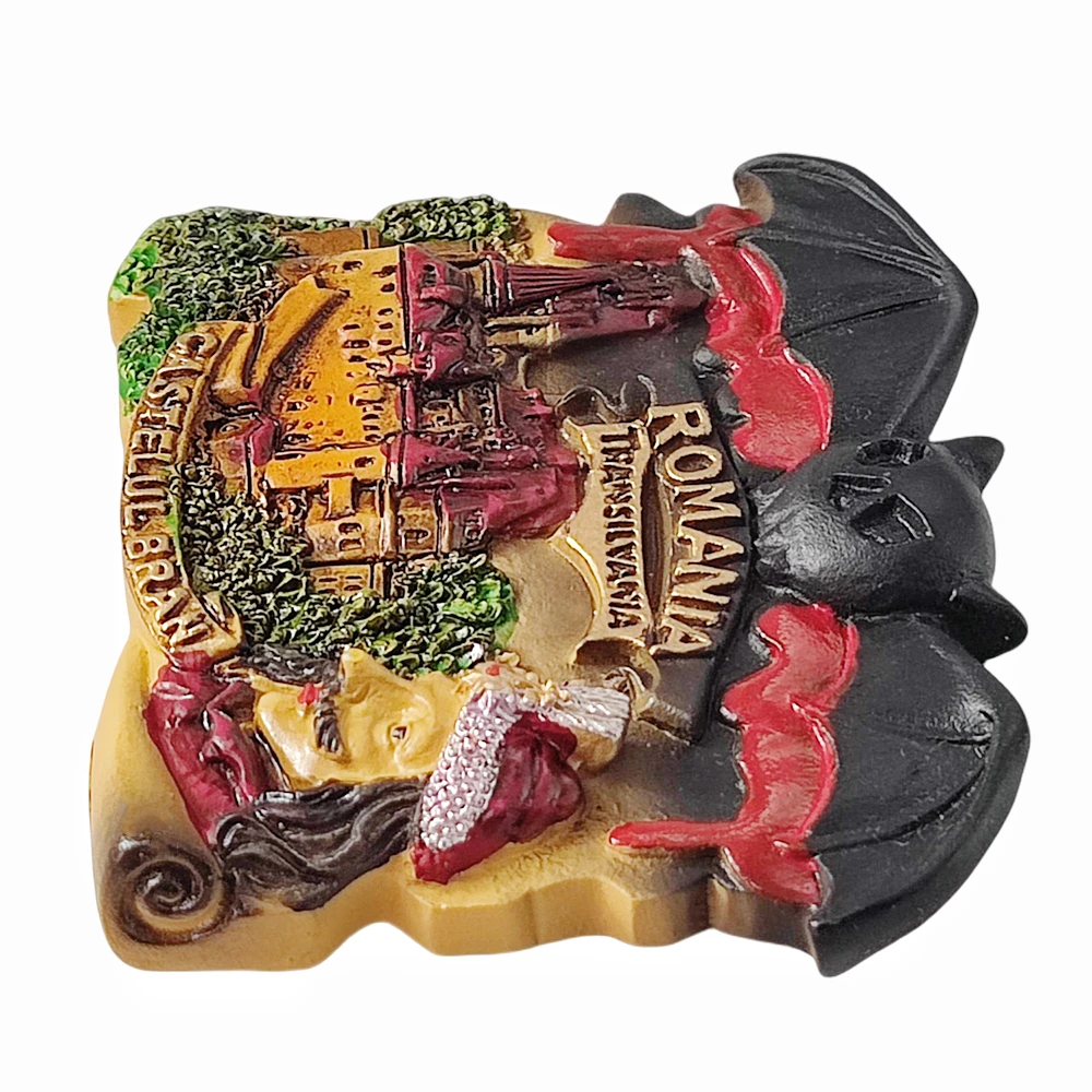 ثلاثية الأبعاد رومانيا مغناطيس الثلاجة هدية تذكارية الراتنج الثلاجة المغناطيسي ملصق جمع ديكور المنزل