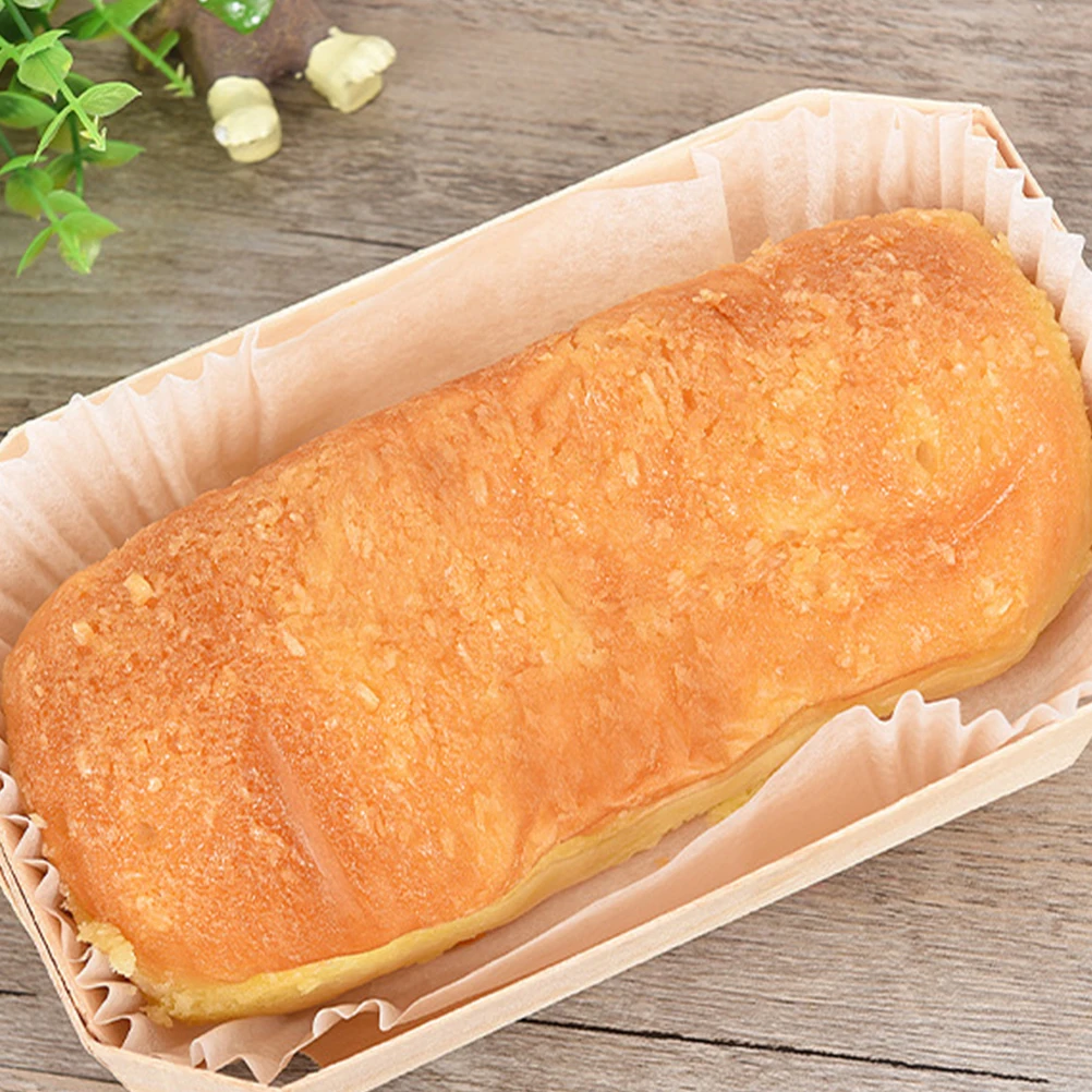 

20 Bread Baskets Wooden Packing Boxes Food Containers Bakery Toast Cakes Sushi Disposable Eco Friendly Lightweight