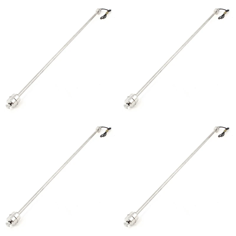 

4Pcs 50Cm Stainless Steel Water Level Liquid Sensor Vertical Float Switch