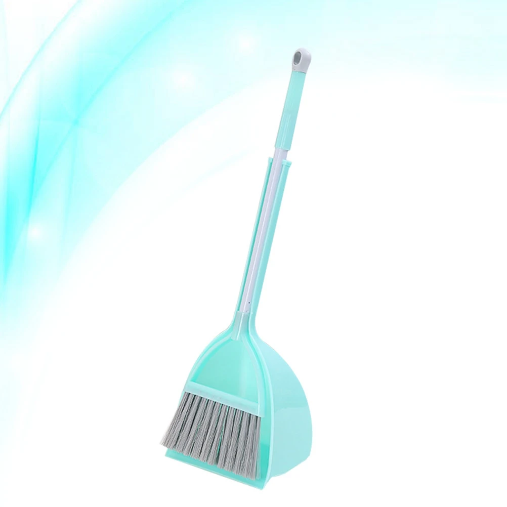 مجموعة مجرفة صغيرة للتنظيف للأطفال، ممسحة صغيرة للاستخدام الداخلي والخارجي، مجموعة أدوات تنظيف الأطفال باللون الأزرق #3