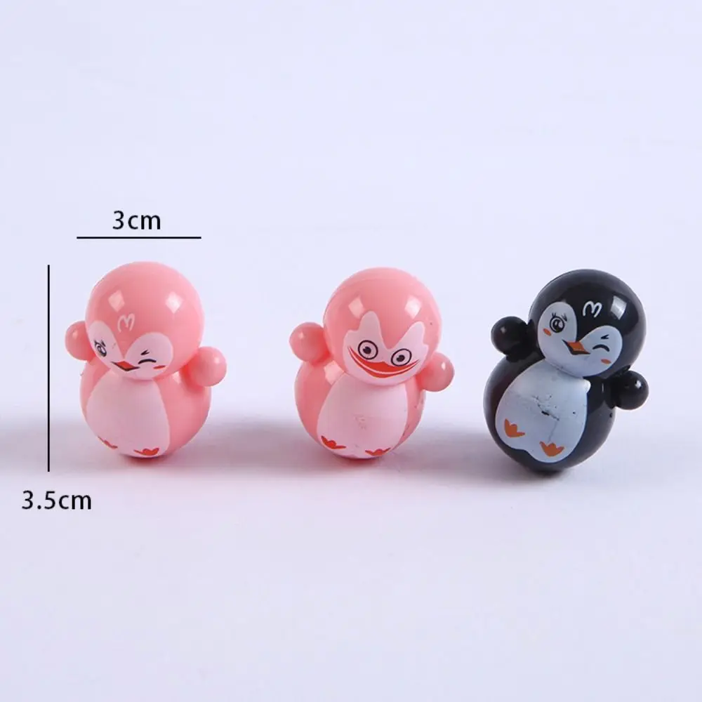 Jokes Penguin Gags Desktop Toy Desktop Decompression Mini Tumbler Penguin Tumbler Christmas Ornaments Snowman Tumbler