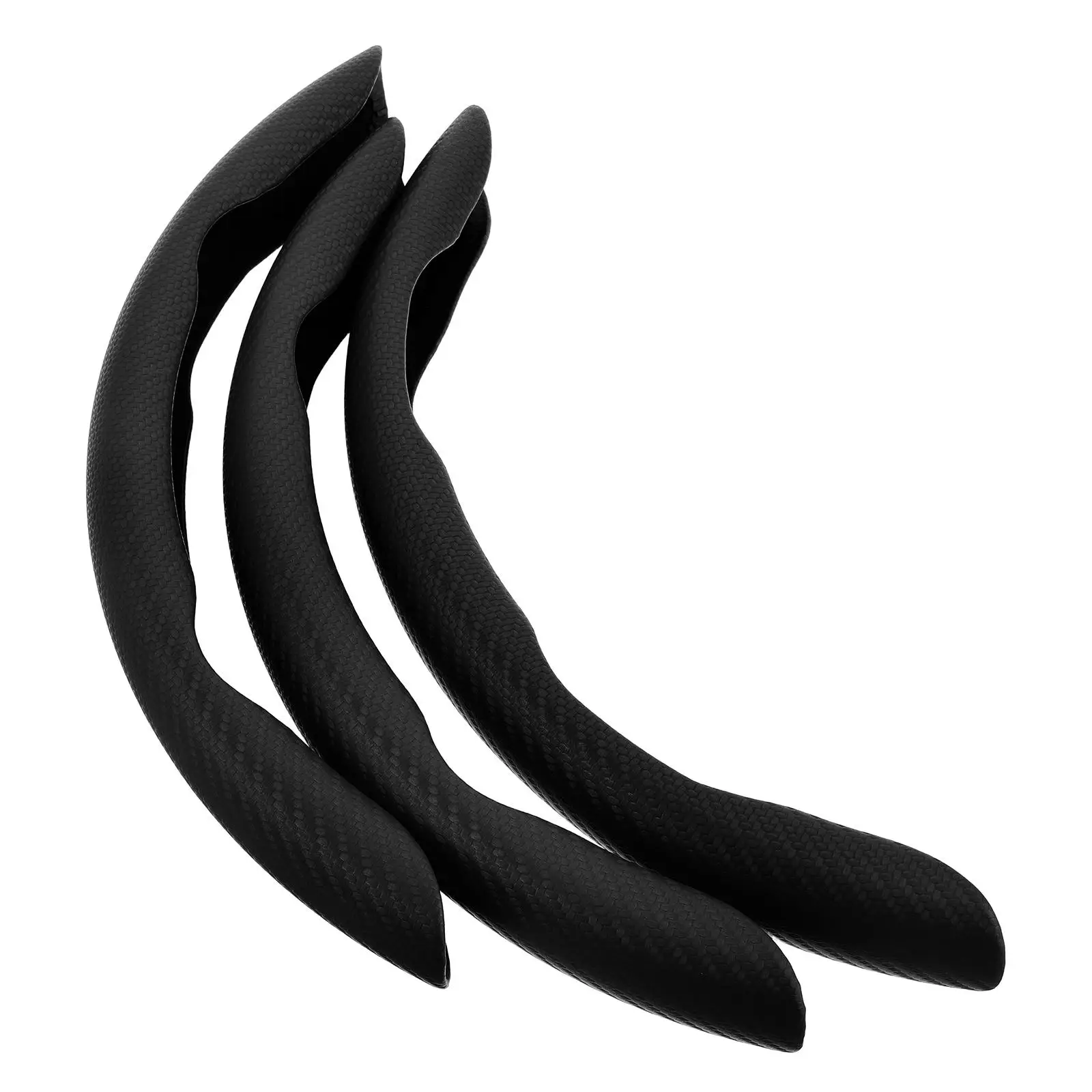 

Carbon Fiber Steering Wheel Cover 15 Inch Non Slip for Men Women All Seasons Soft Grip Accessory