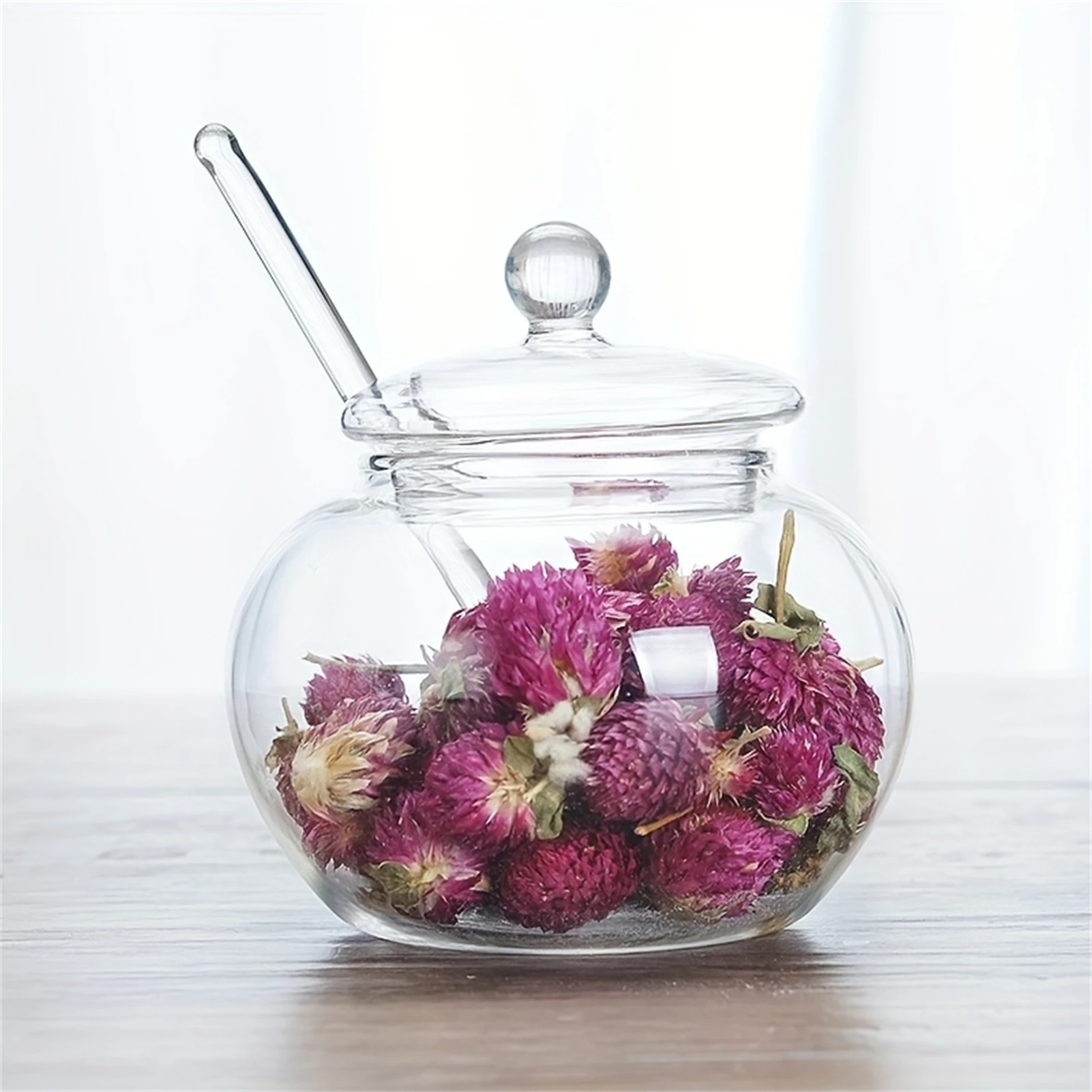 Glass Jar With Lid Spoon Candy - Spice Jar Labels recension och pris