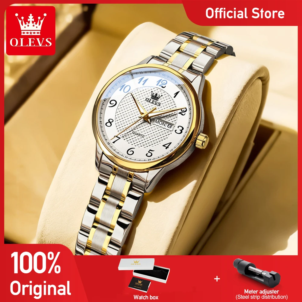 

OLEVS 5667 Womens Watch Simple Luxury Imported Movement Quartz Wristwatch Waterproof Day Date Watches For Women Gifts Box Reloj